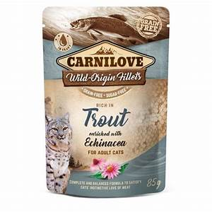 CARNILOVE - CAT Wild Origin Fillets TROUT With Echinacea Pouch 85g