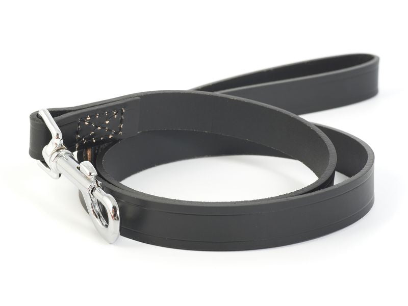 Ancol Classic Leather Lead Black 1m x 19mm