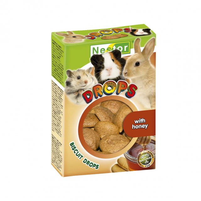 NESTOR BISCUITS DROPS FOR RODENTS WITH HONEY