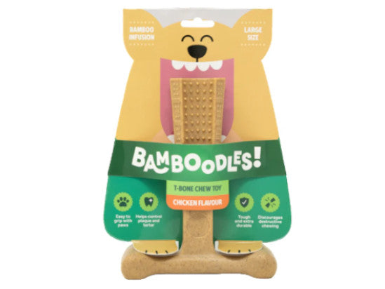 Bamboodles T-Bone Chew Small Chicken 4"