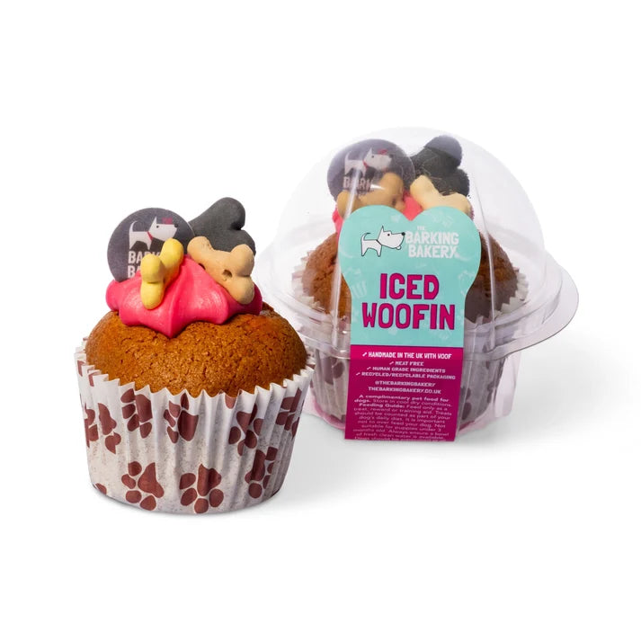 Barking Bakery Carob Iced Vanilla Woofin