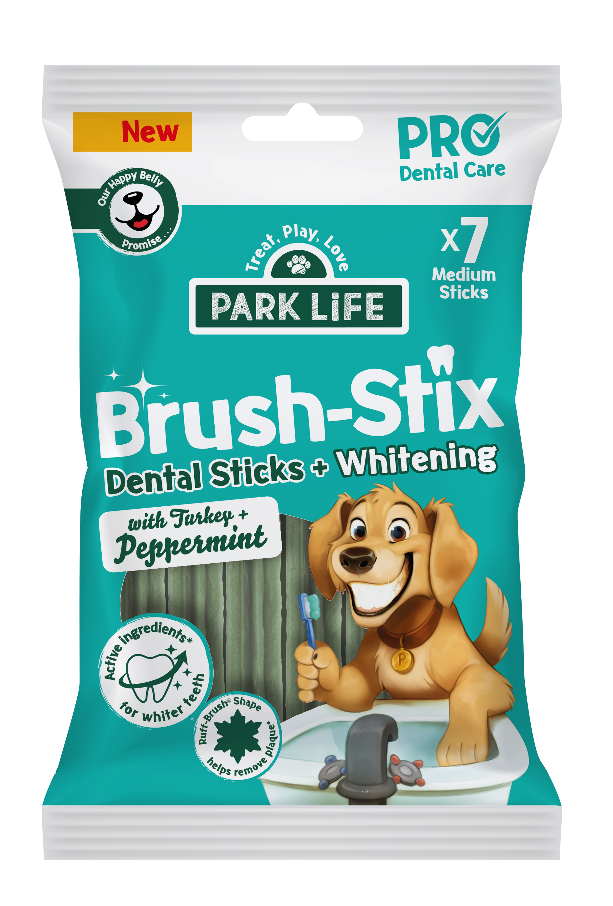 Brush-Bix Dog Biscuits Turkey & Peppermint 100g