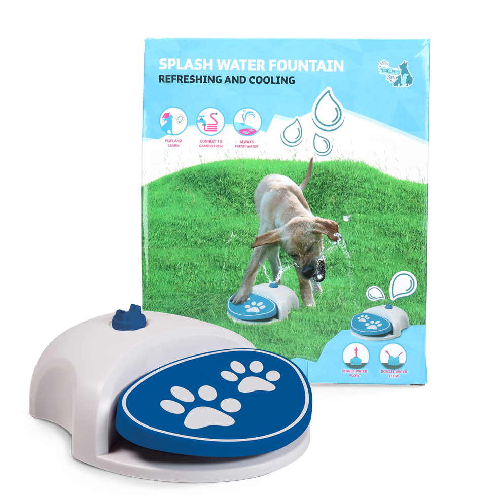 CoolPets Splash Water Fountain For Dogs