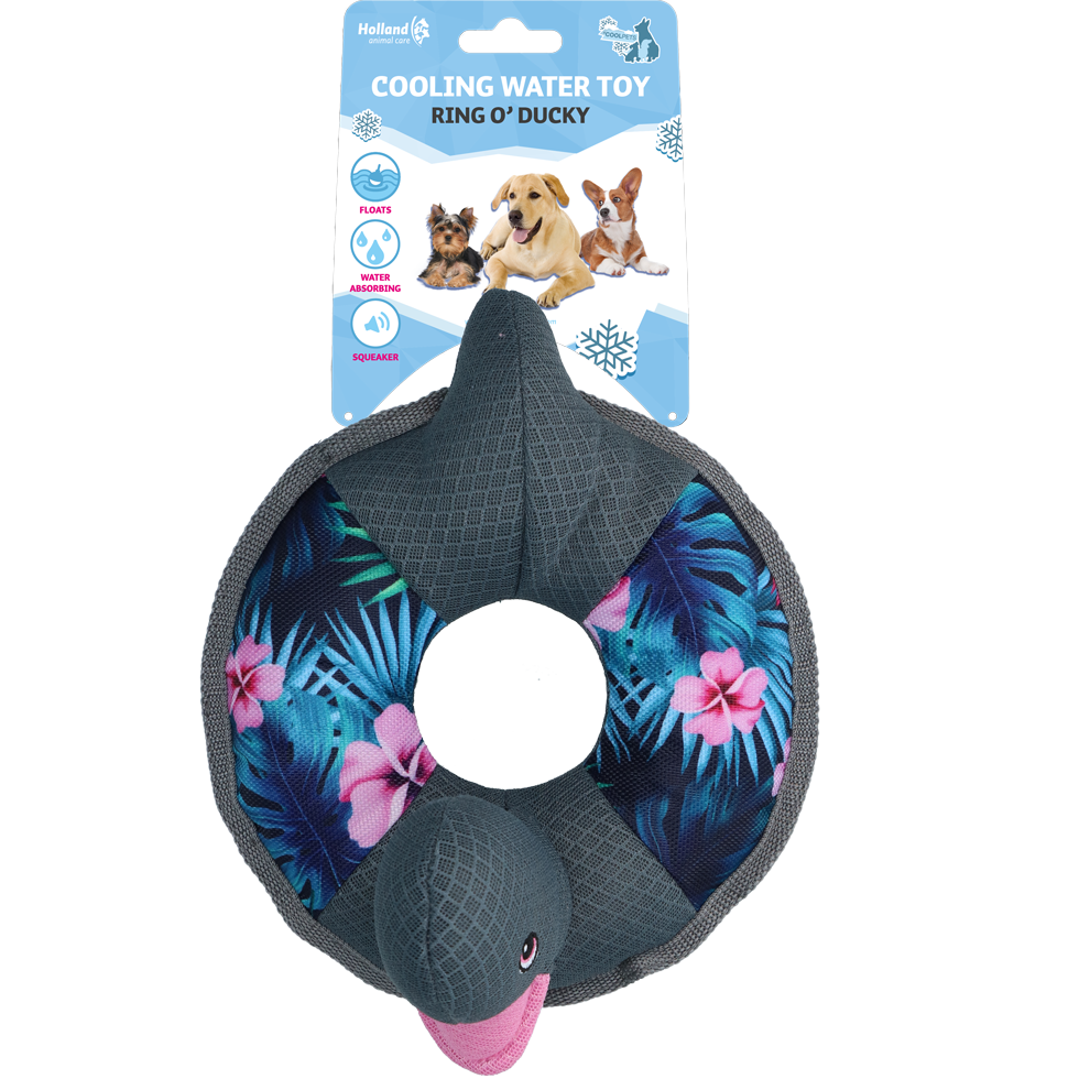 CoolPets Ring o'Ducky Dog Toy (Flower)