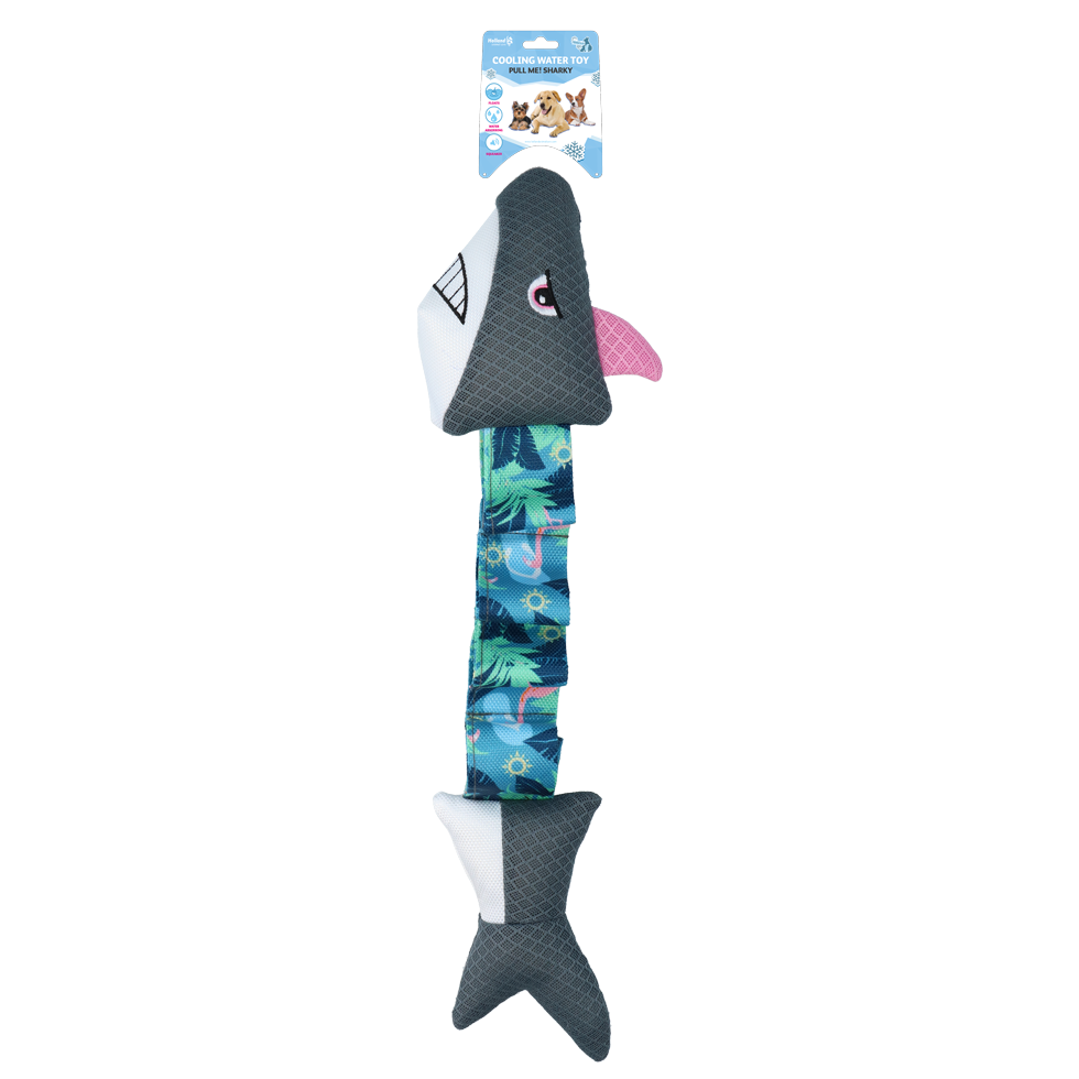 CoolPets Pull me! Sharky Dog Toy (Flamingo)