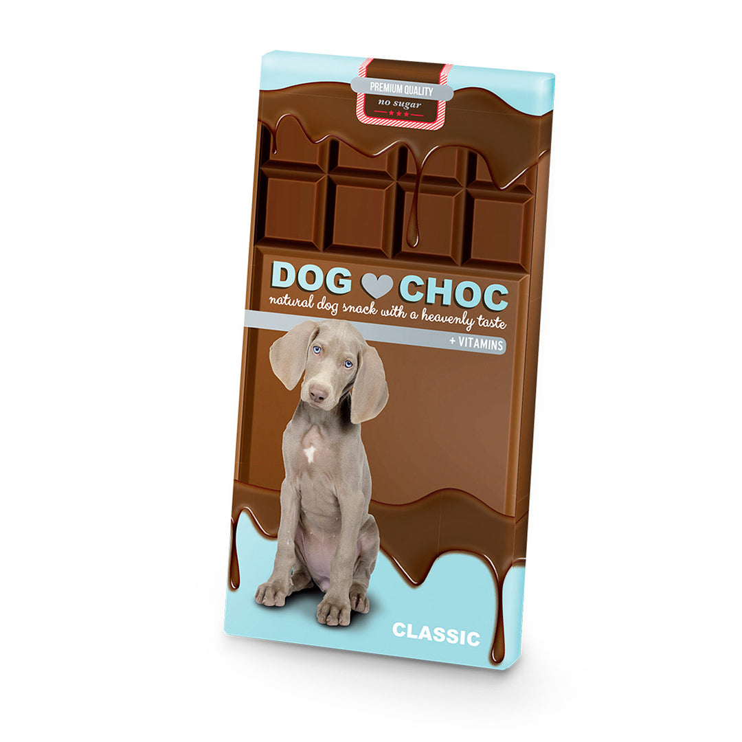 DuvoPlus Dog Choc Classic Dog Treat Chocolate Bar 100g