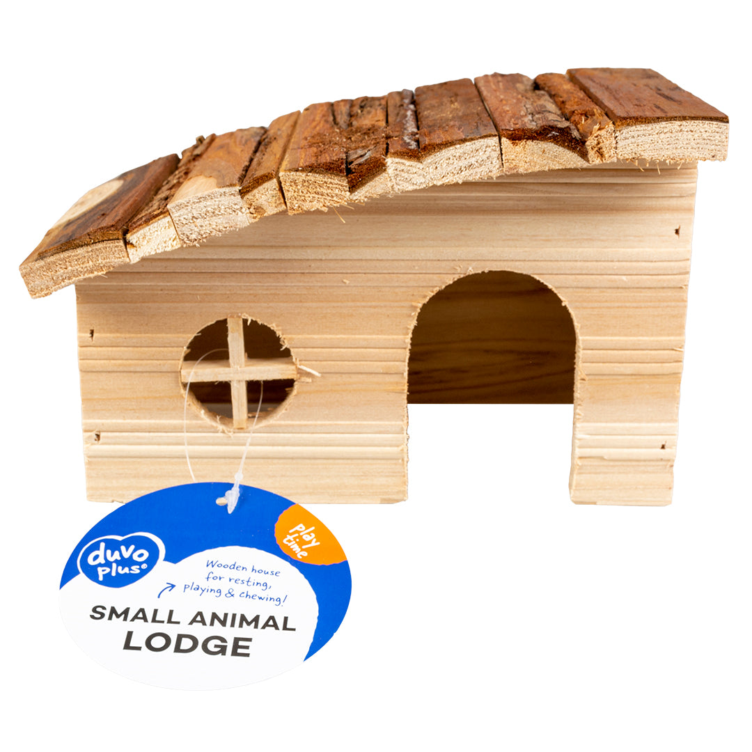 Duvo+ Wooden Lodge with Sloped Roof for Rodents