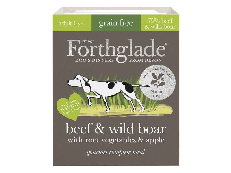 Forthglade Gourmet Complete Beef Boar/Apple 395g