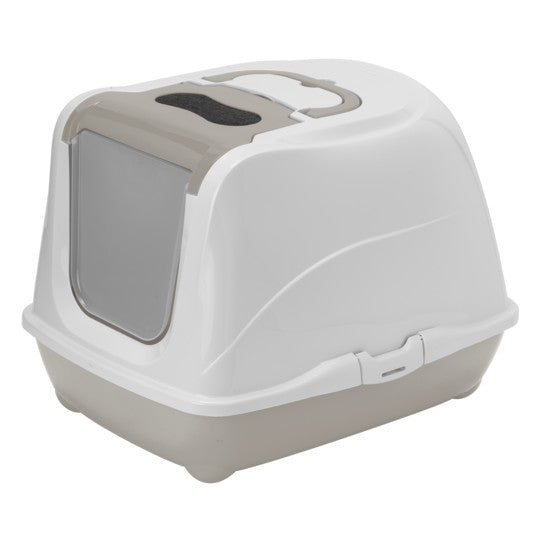 Flip Cat Jumbo Hooded Litter Tray 57cm Grey