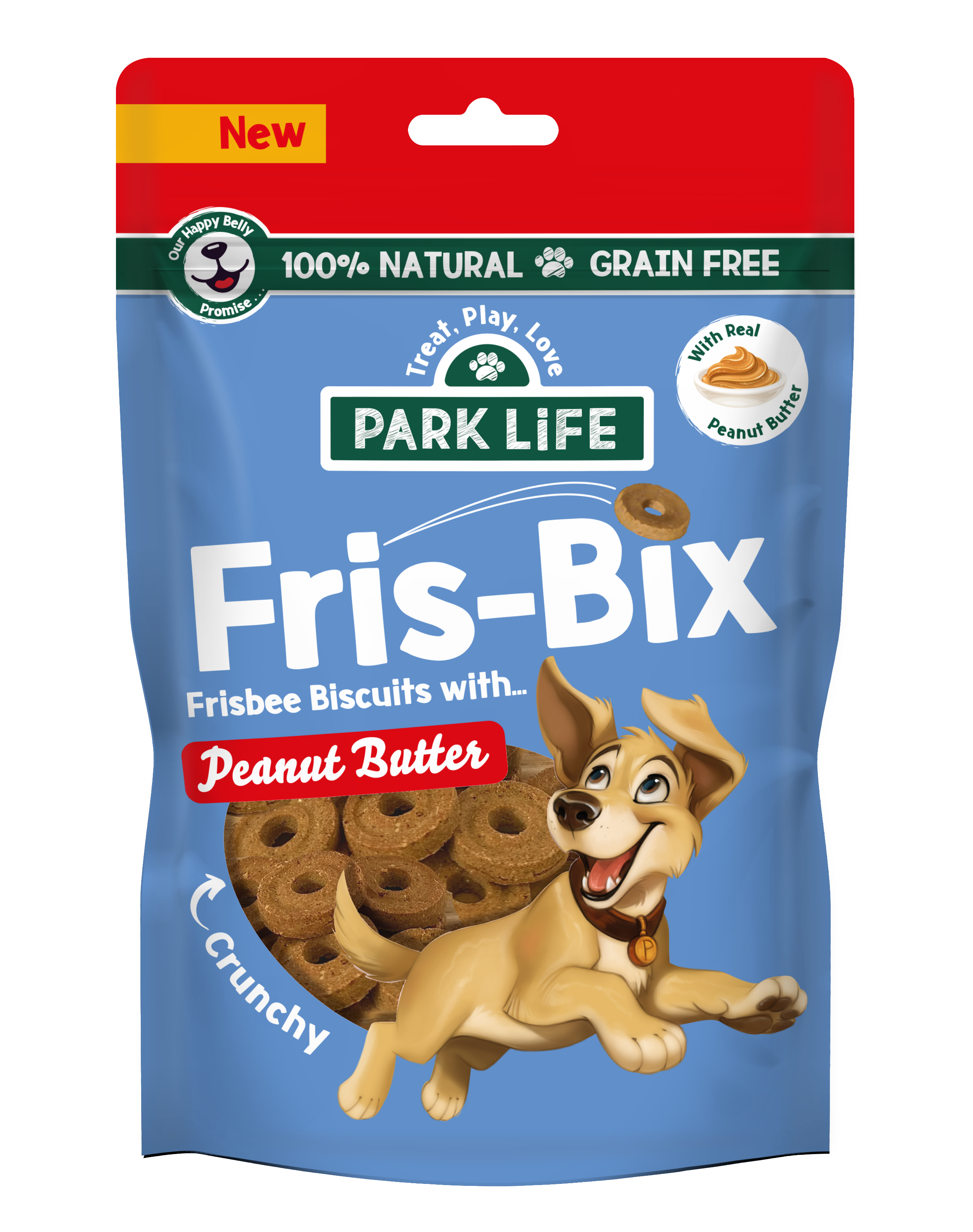 Fris Bix Frisbee Shaped Biscuits Peanut Butter 100g