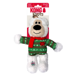 KONG Christmas Wild Knots Bear Plush Dog Toy