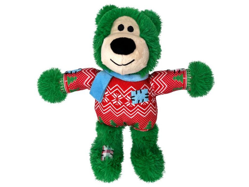 KONG Christmas Wild Knots Bear Plush Dog Toy