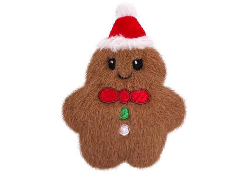 KONG Holiday Snuzzles Mini Gingerbread Brown XS