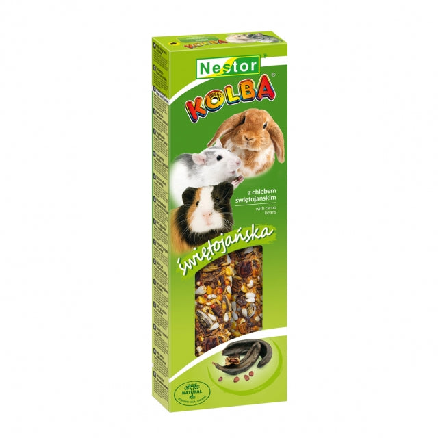 KOLBA CLASSIC STICK FOR RODENTS AND RABBITS WITH CAROB BEANS 2pk