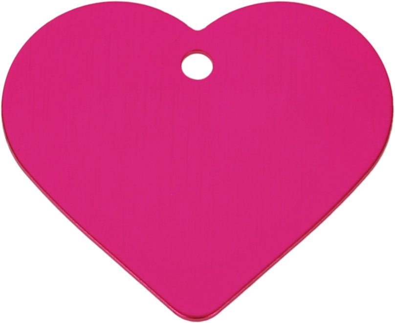 ID Tag Large Heart Pink