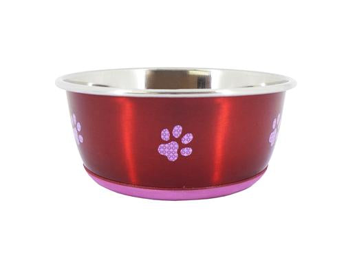 Fusion Non Slip Stainless Steel Fashion Dog Bowl