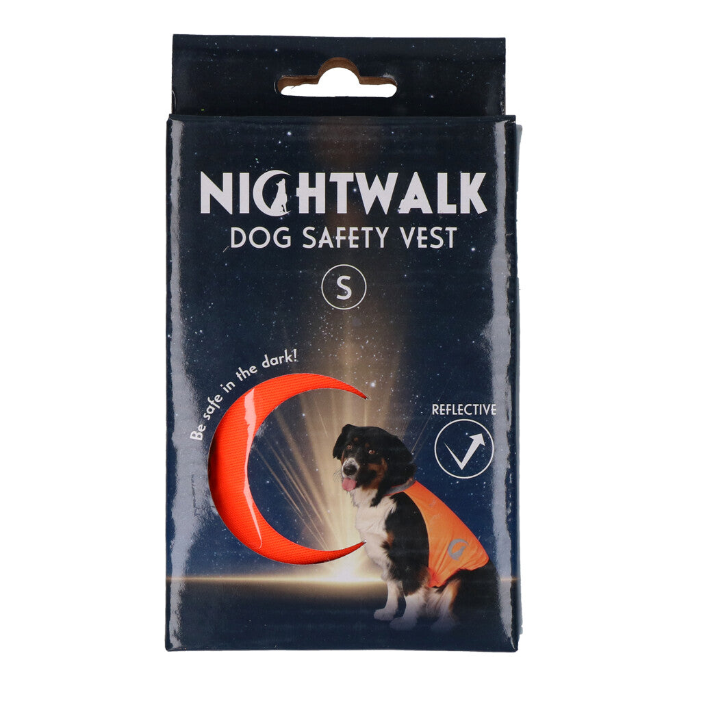 Nightwalk Dog Safety Vest Orange Small