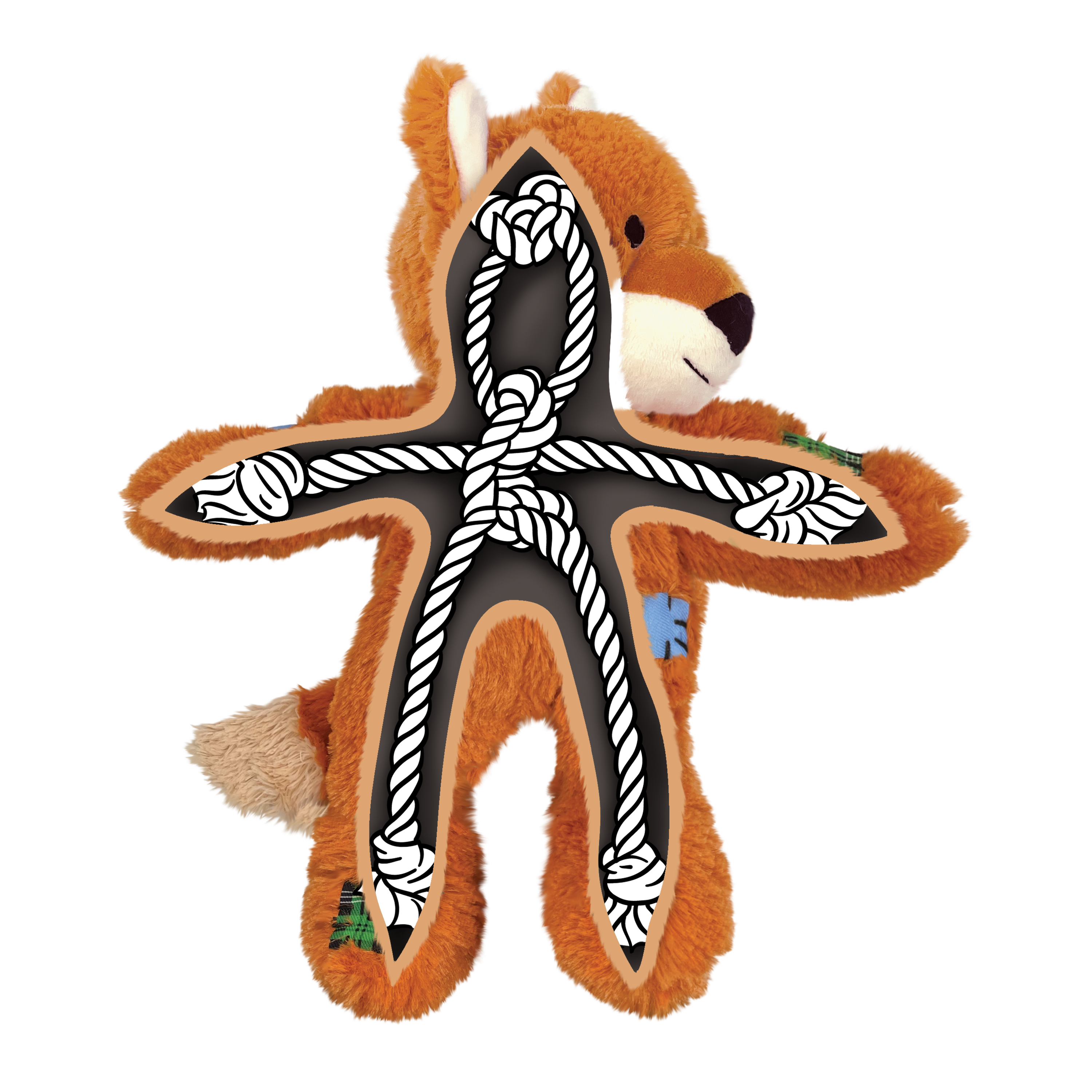 KONG WILD KNOTS FOX SMALL/MEDIUM 29CM