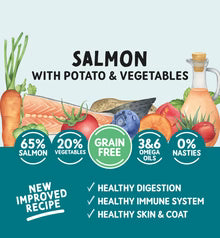 Naturo Adult Salmon & Rice Wet Dog Food 400g