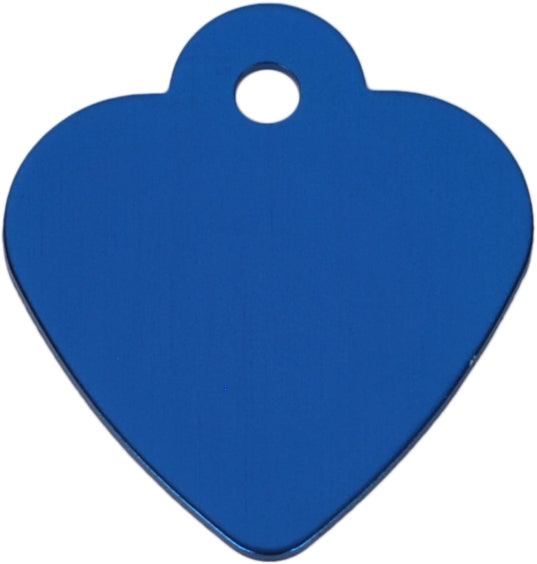 ID Tag Small Heart Blue