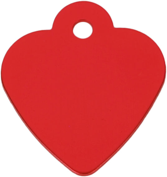 ID Tag Small Heart Red