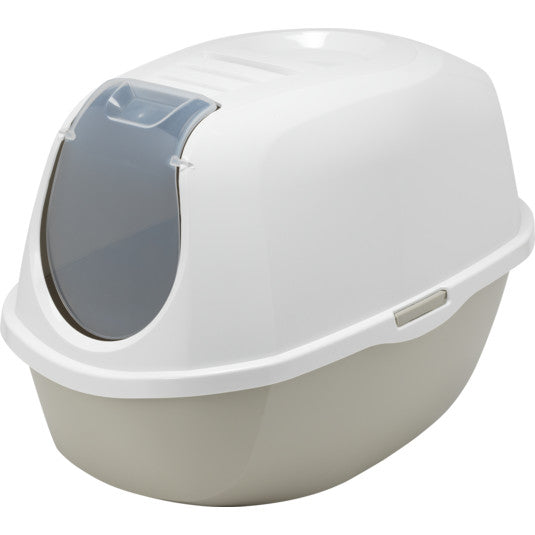 Smart Cat Large Hooded Litter Tray 54.5cm Grey