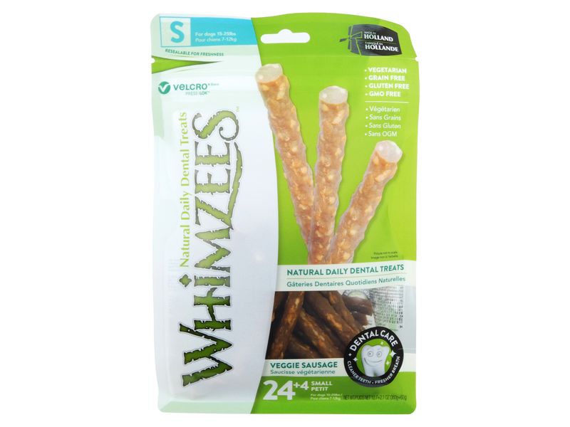 Whimzee Veggie Sausage Small 28Pk