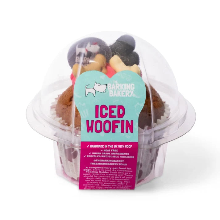 Barking Bakery Carob Iced Vanilla Woofin