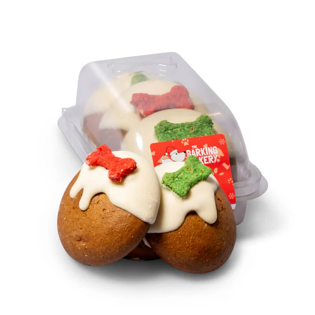 Yappy Woofmas Christmas Pudding Dog Cookies - Festive Dog Treats
