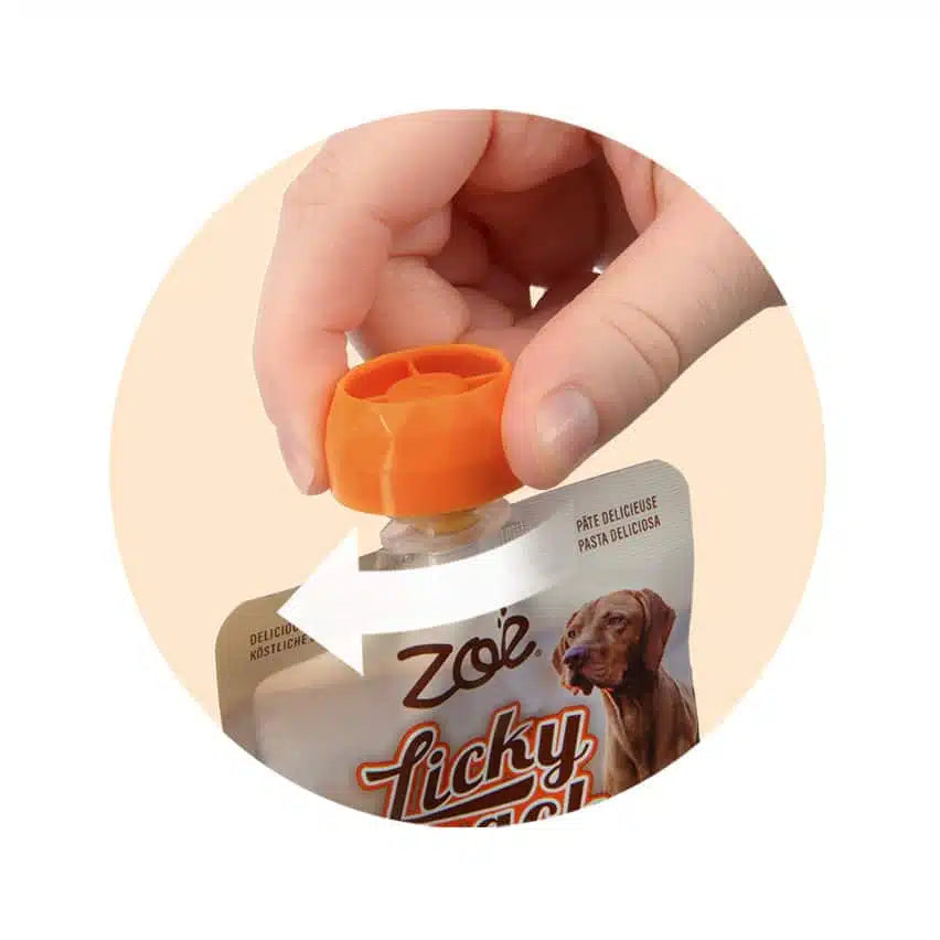 ZOE LICKY SNACK, SW POTATO & DUCK 85G