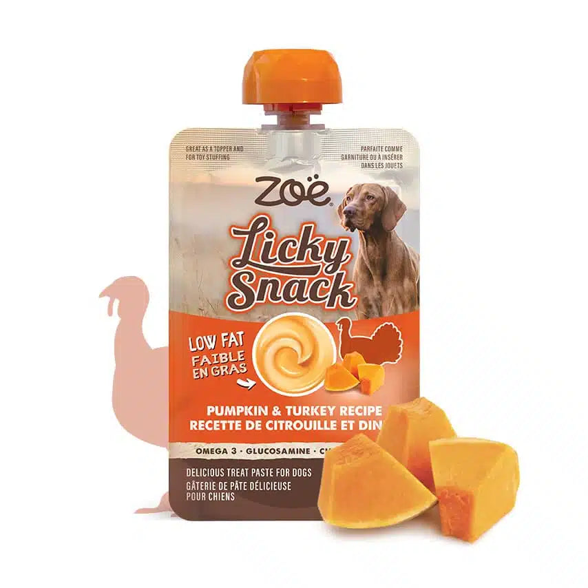 ZOE LICKY SNACK, PUMPKIN & TURKEY 85G
