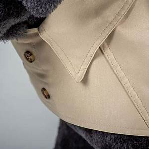 Dog Jacket Trench Coat Beige