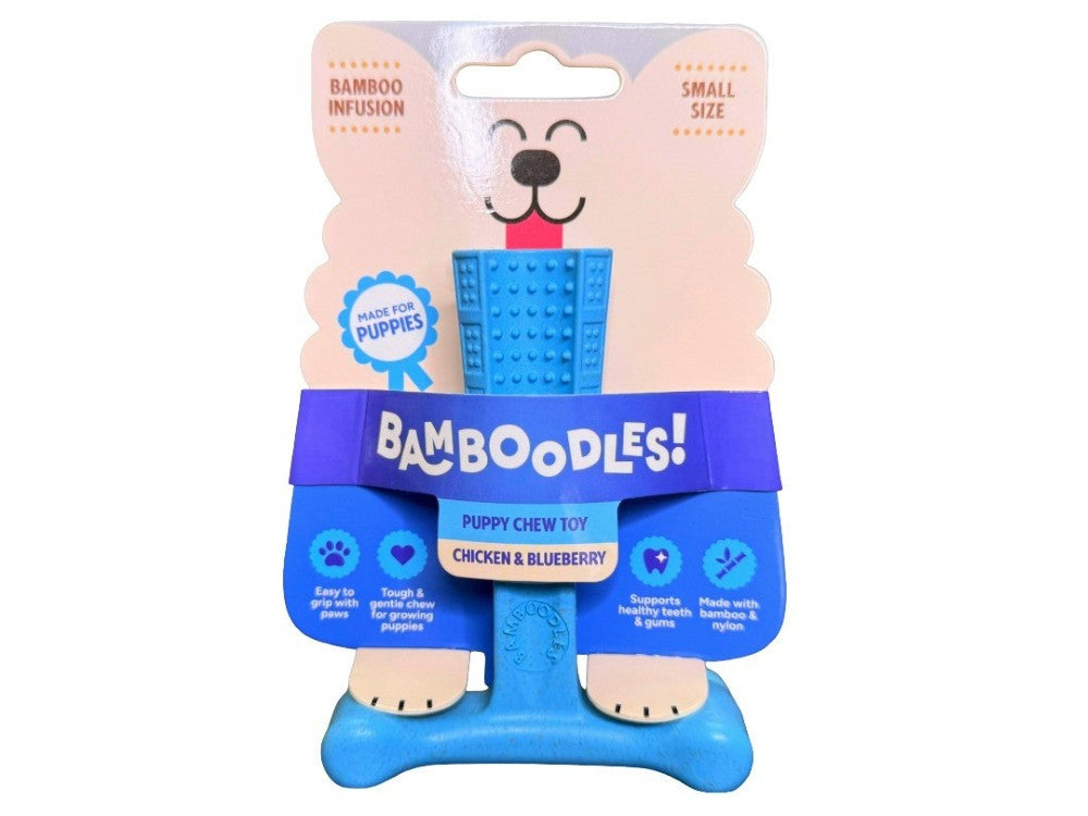 BAMBOODLES T-BONE PUPPY CHICKEN & BLUEBERRY 4"