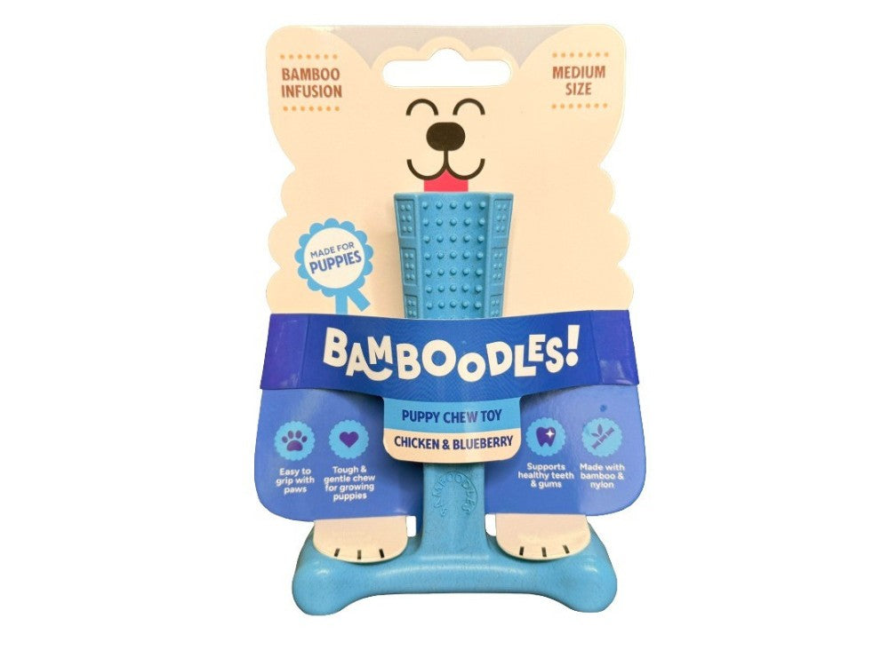 BAMBOODLES T-BONE PUPPY CHICKEN & BLUEBERRY 6"