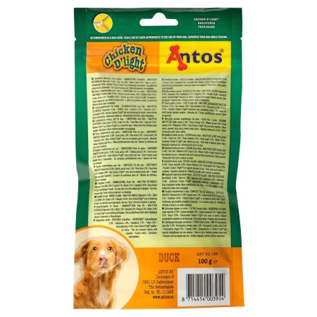 Antos Chicken D'light Duck 100g - Soft Natural Training Treats