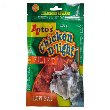 Antos Chicken D'light Fillet 100g - Premium High-Protein Treats