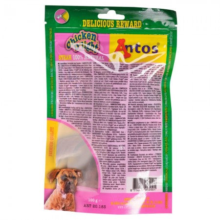 Antos Chicken D'light Steak 100g - Natural Training Treats