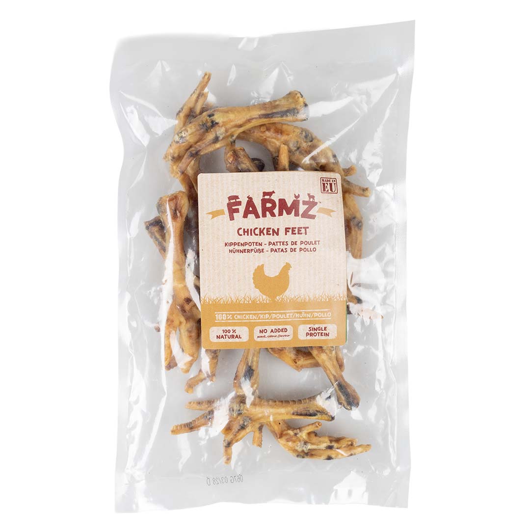 Farmz Serrano Chicken Feet Natural Dog Chew Treat