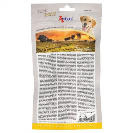 Antos Finest Poultry Baguettes 100g - Chicken & Duck Training Treats