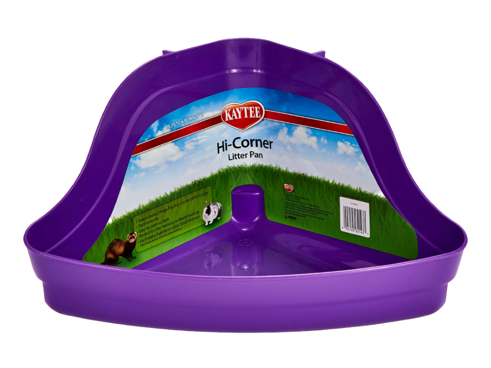 Hi Corner Litter Pan 13` - Rabbit