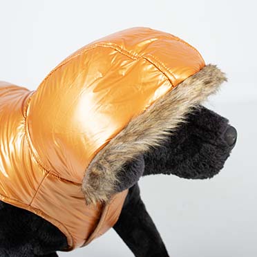 Dog Jacket Puffer Orange