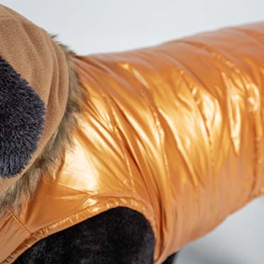 Dog Jacket Puffer Orange