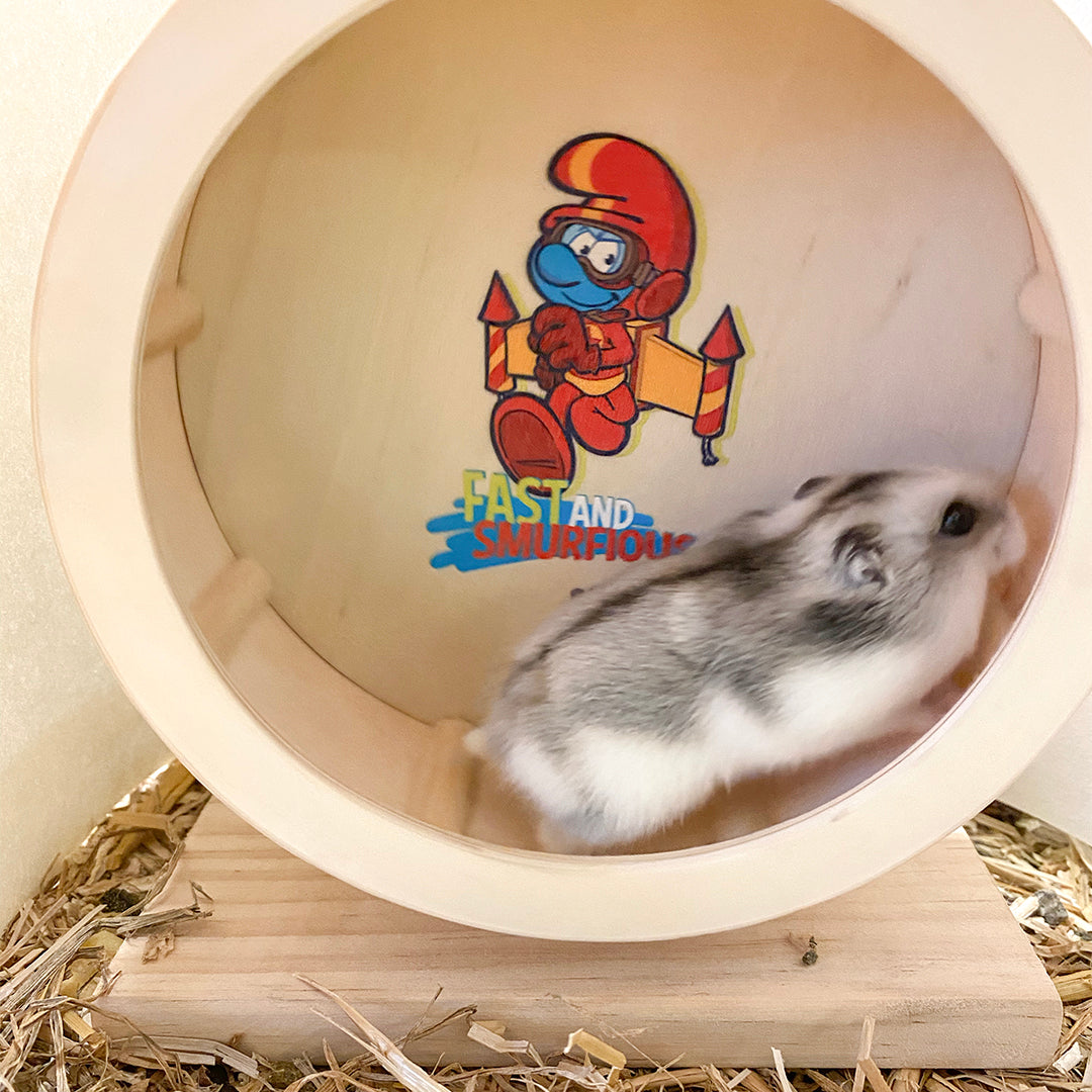 Smurf Hamster Wheel