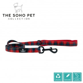 Ancol The Soho Pet Collection Tartan Patterned Lead - 100cmx1.9cm
