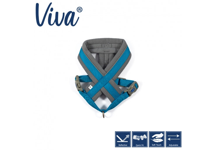 Ancol Viva Padded Harness Blue