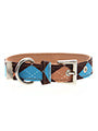 Urban Pup Brown & Blue Argyle Collar Medium 11" - 14"