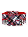 Urban Pup Red & White Plaid Collar Medium 11"-14"