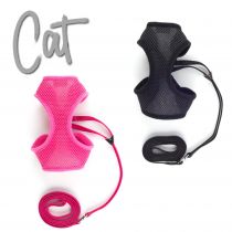 Cat Harness and Lead Set Pink Medium
