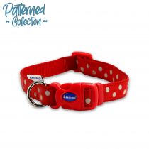 Polka Dot Adjustable Collar Red 20-30cm S1-2