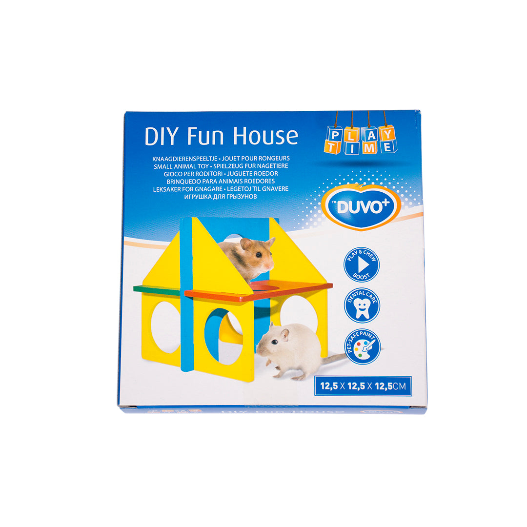 Diy fun house Mixed colors 14x11CM